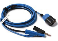 TA404 PicoBNC+™ 3 m Messleitung blau. 2 x stabelbare 4 mm Bananen Stecker